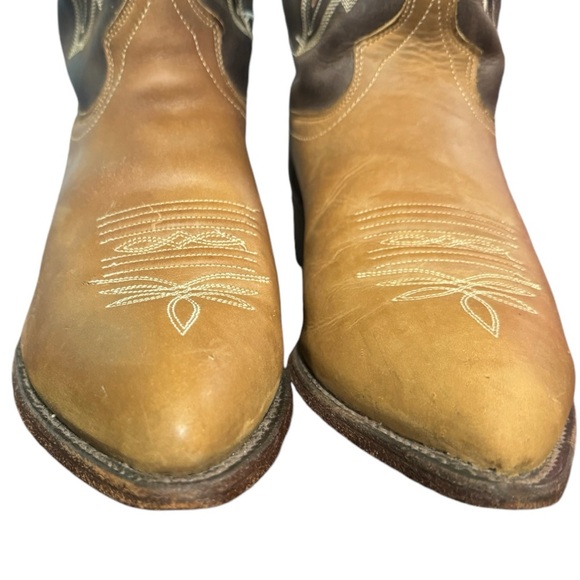 Men's Vintage J. Chisholm Dan Post Leather Western Cowboy Boots RARE Sz 10 4EE - Picture 12 of 16
